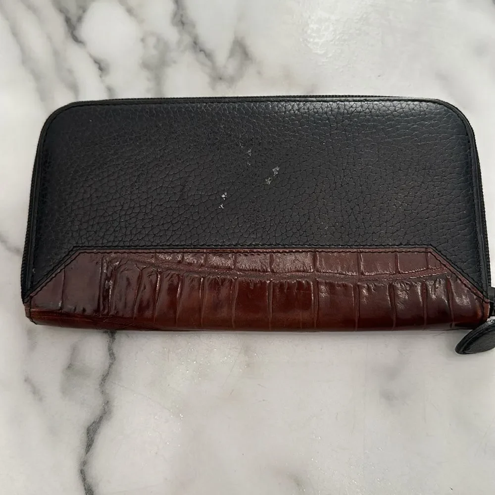 Brighton leather zip